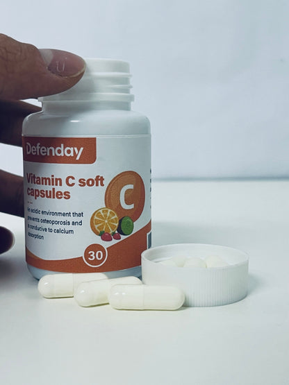 Defenday Vitamin C Soft Capsules: Dual-Effect Nutritional Support for Bone Health & Calcium Absorption