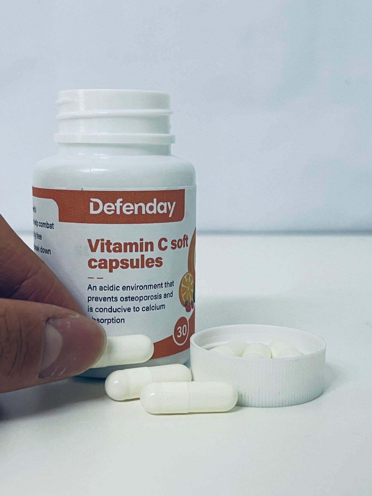 Defenday Vitamin C Soft Capsules: Dual-Effect Nutritional Support for Bone Health & Calcium Absorption