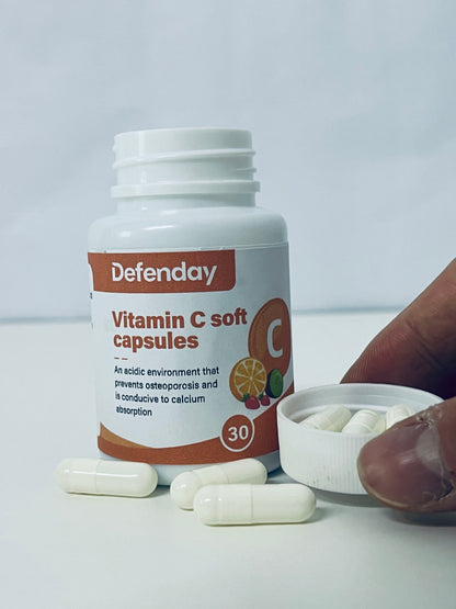 Defenday Vitamin C Soft Capsules: Dual-Effect Nutritional Support for Bone Health & Calcium Absorption