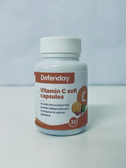 Defenday Vitamin C Soft Capsules: Dual-Effect Nutritional Support for Bone Health & Calcium Absorption