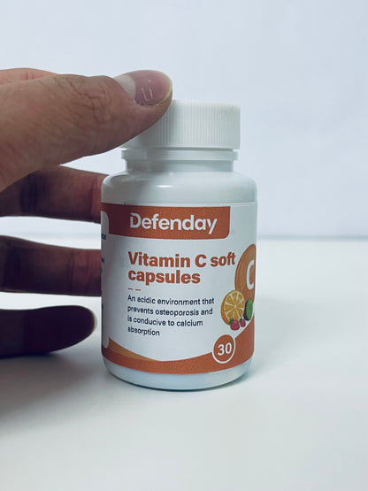Defenday Vitamin C Soft Capsules: Dual-Effect Nutritional Support for Bone Health & Calcium Absorption
