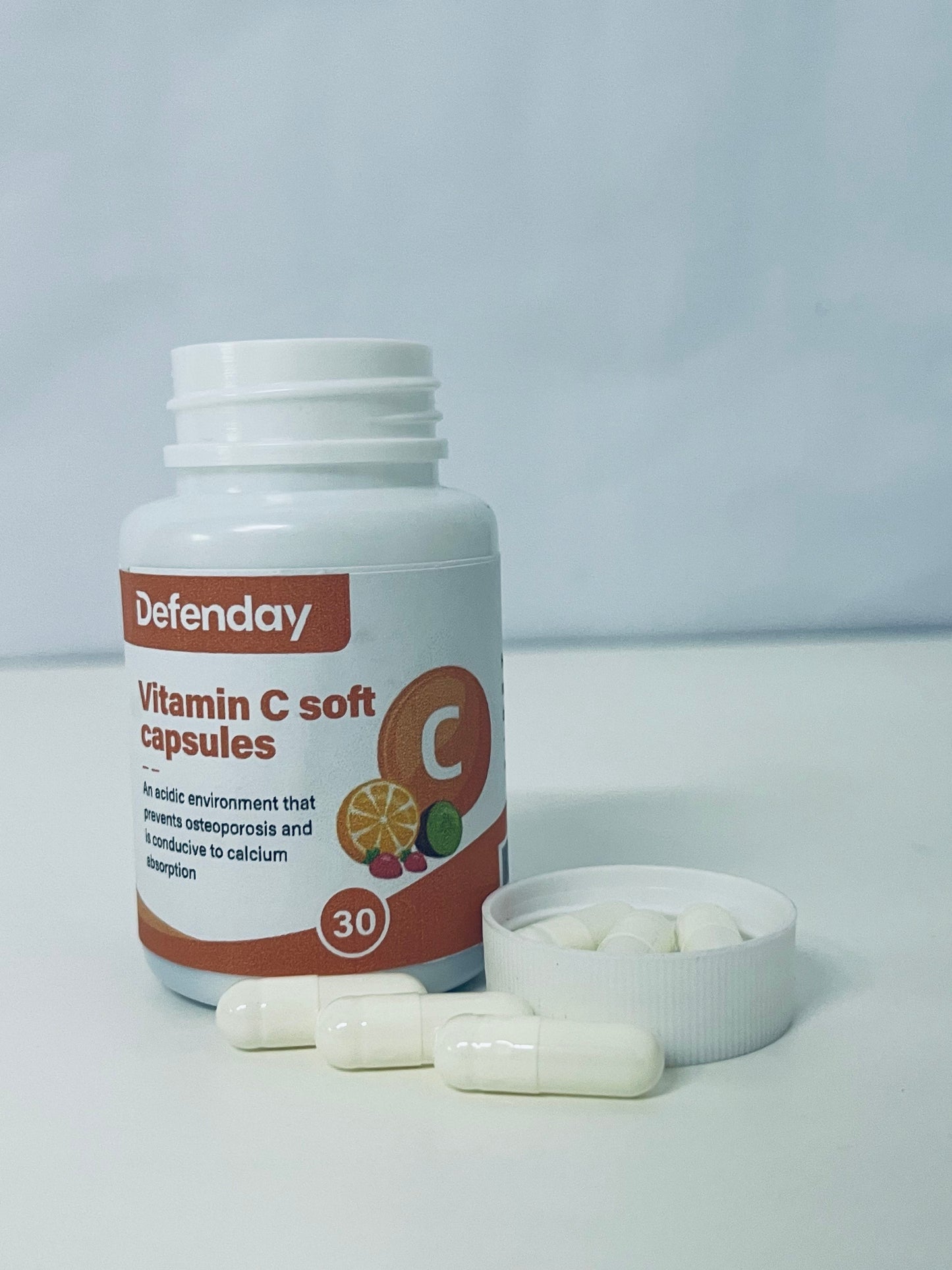 Defenday Vitamin C Soft Capsules: Dual-Effect Nutritional Support for Bone Health & Calcium Absorption