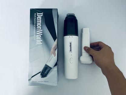 DemonWorld Mini Vacuum Cleaner Cordless, Portable Keyboard Vacuum Cleaner, Wireless Handheld Car Vacuum with 9000 Pa, High Power Rechargeable 2 Speeds, Lightweight Vacuum for Car, Home, Office, Pet