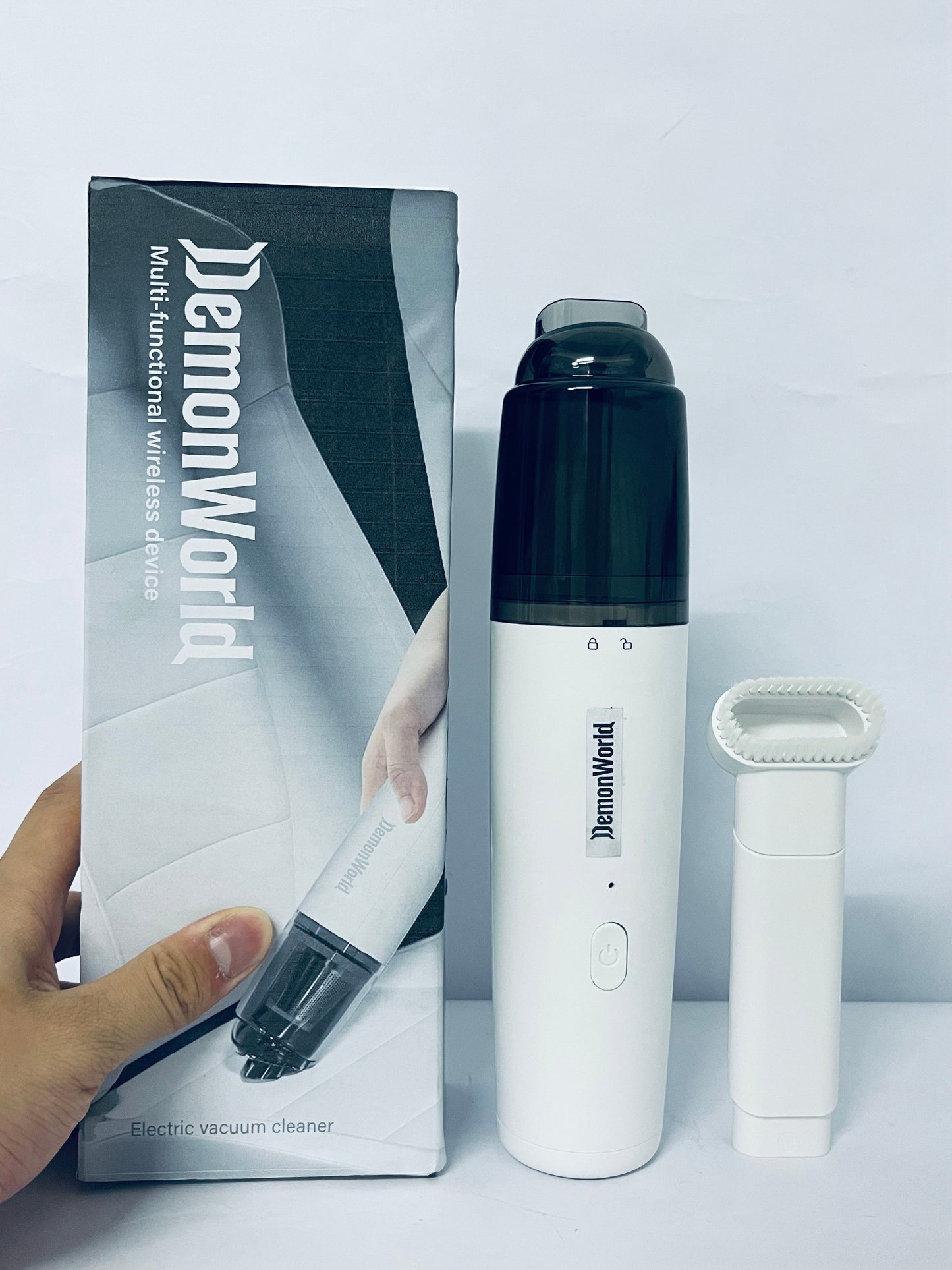 DemonWorld Mini Vacuum Cleaner Cordless, Portable Keyboard Vacuum Cleaner, Wireless Handheld Car Vacuum with 9000 Pa, High Power Rechargeable 2 Speeds, Lightweight Vacuum for Car, Home, Office, Pet