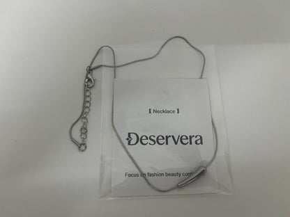Deservera Minimalist Silver Bar Necklace Low-Key & Elegant Statement Piece for Outfits