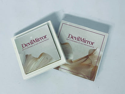 DevilMirror Highlighting Powder, Highlighter Makeup, Shimmer Glow, Pink Rose Gold Blossom Glow