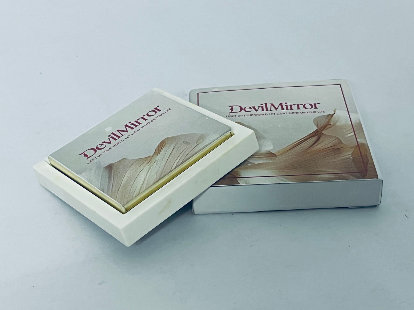 DevilMirror Highlighting Powder, Highlighter Makeup, Shimmer Glow, Pink Rose Gold Blossom Glow