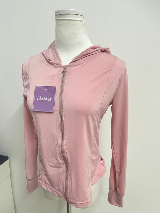【Dhyanair Light Pink Athletic Hoodie】—— Comfortable & Stylish Activewear Essential