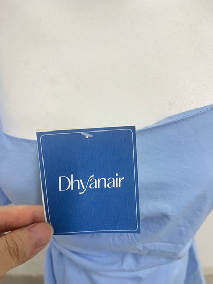 【Dhyanair Light Blue Ruched Dress】—— Fresh & Elegant Daily Wear