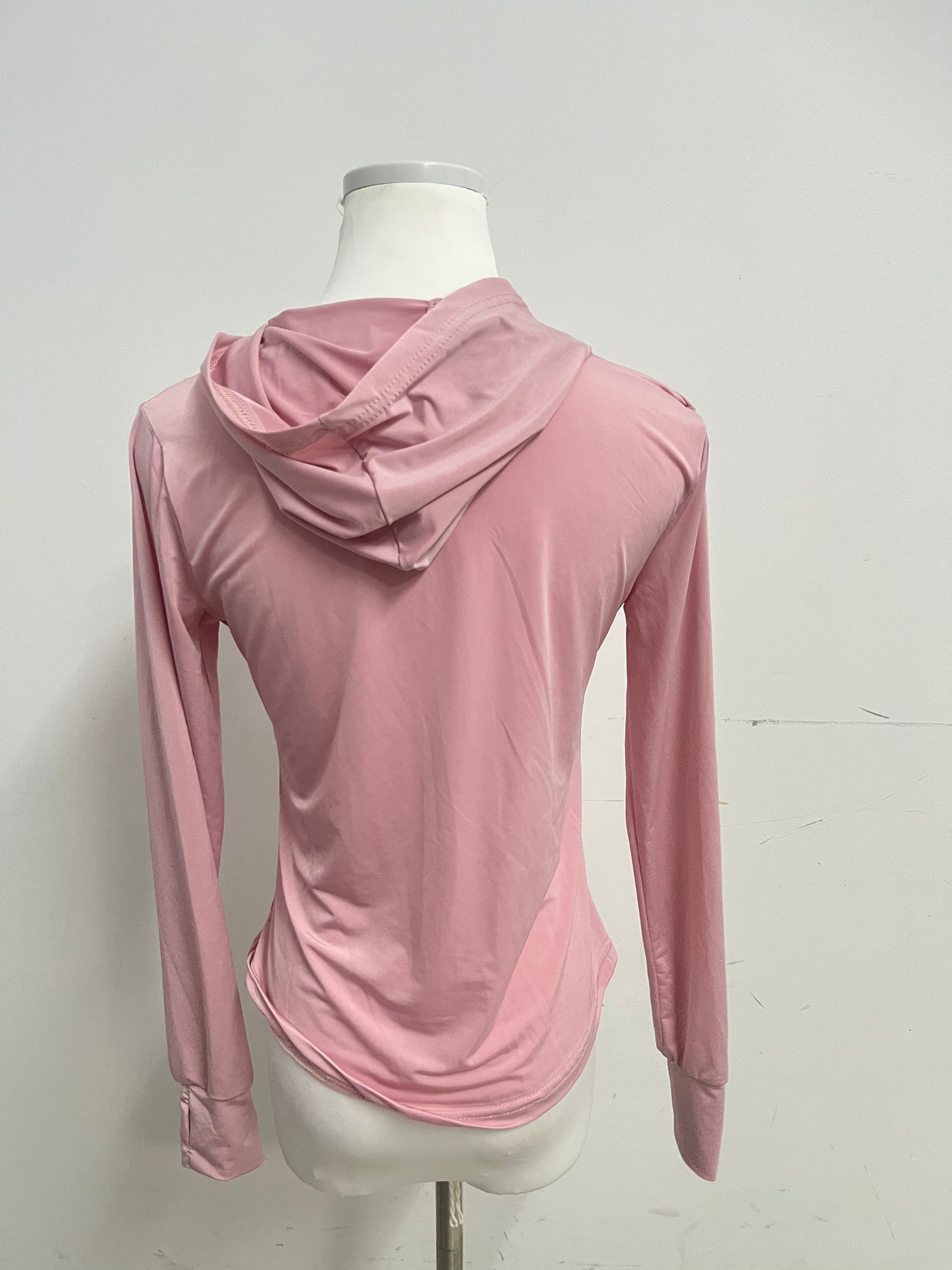 【Dhyanair Light Pink Athletic Hoodie】—— Comfortable & Stylish Activewear Essential