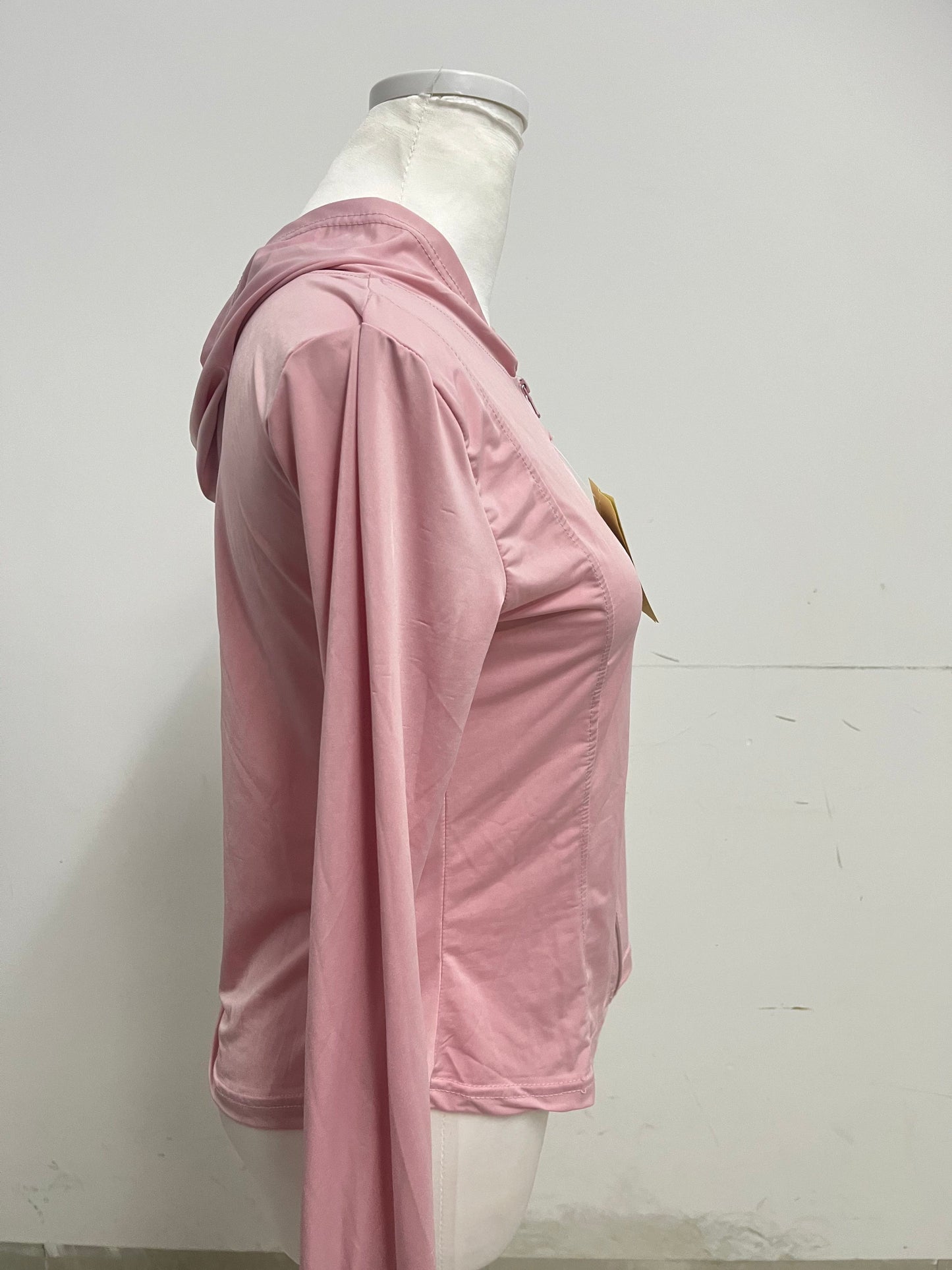 【Dhyanair Light Pink Athletic Hoodie】—— Comfortable & Stylish Activewear Essential