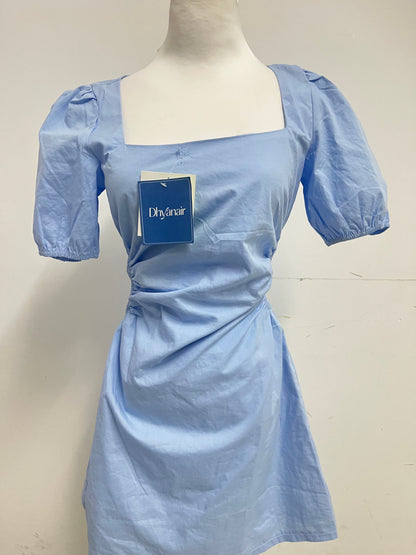 【Dhyanair Light Blue Ruched Dress】—— Fresh & Elegant Daily Wear