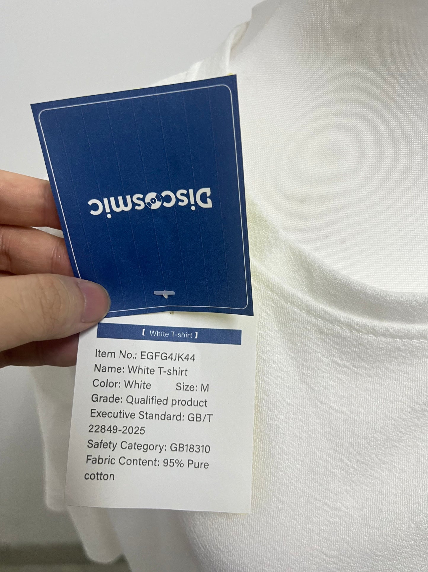 【Discosmic White T-shirt】—— Comfortable & Versatile Daily Essential