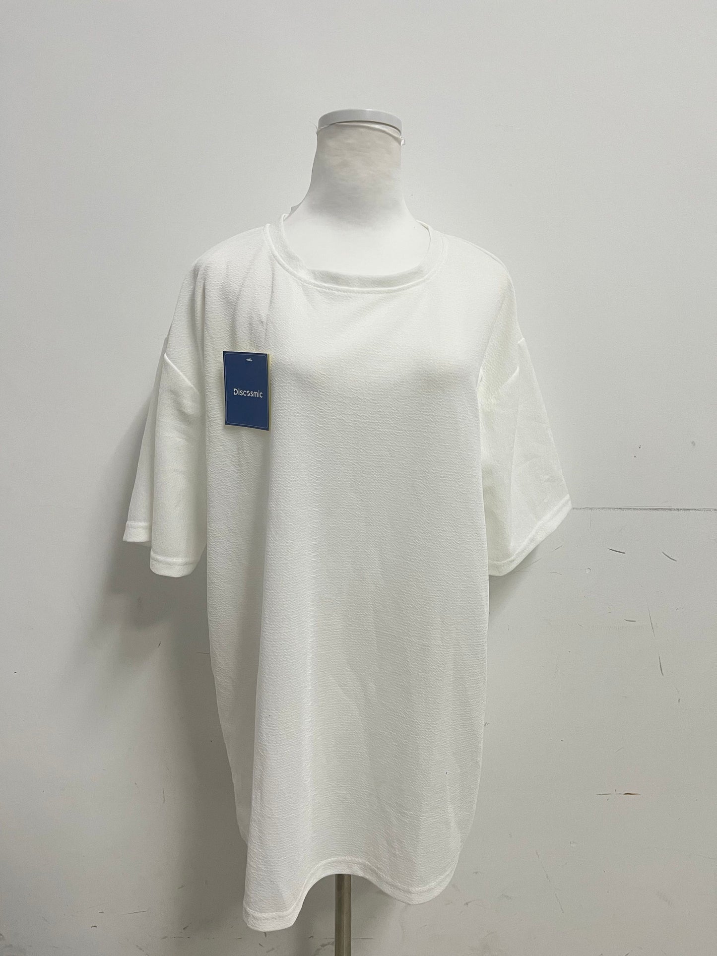 【Discosmic White T-shirt】—— Comfortable & Versatile Daily Essential