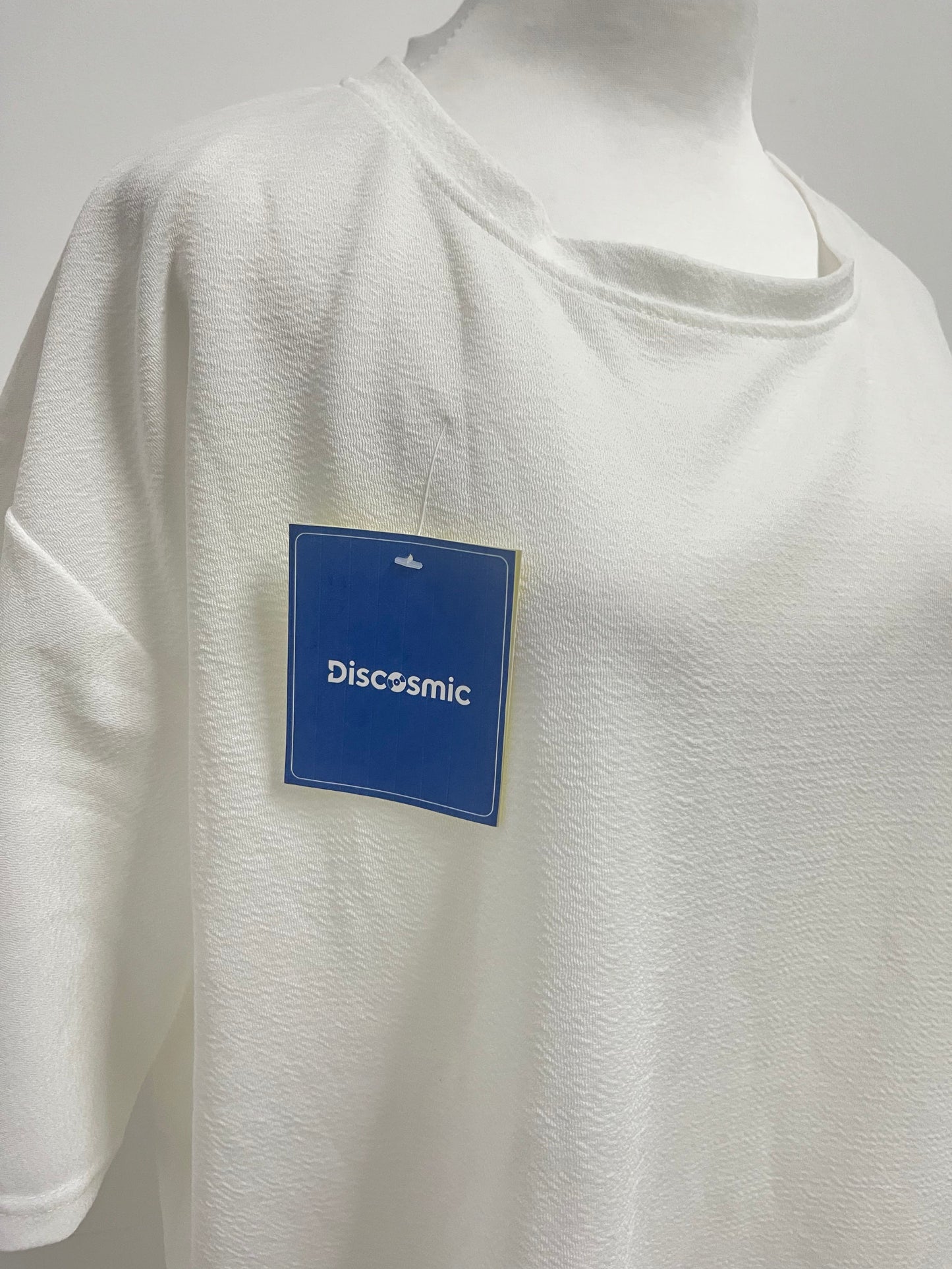 【Discosmic White T-shirt】—— Comfortable & Versatile Daily Essential