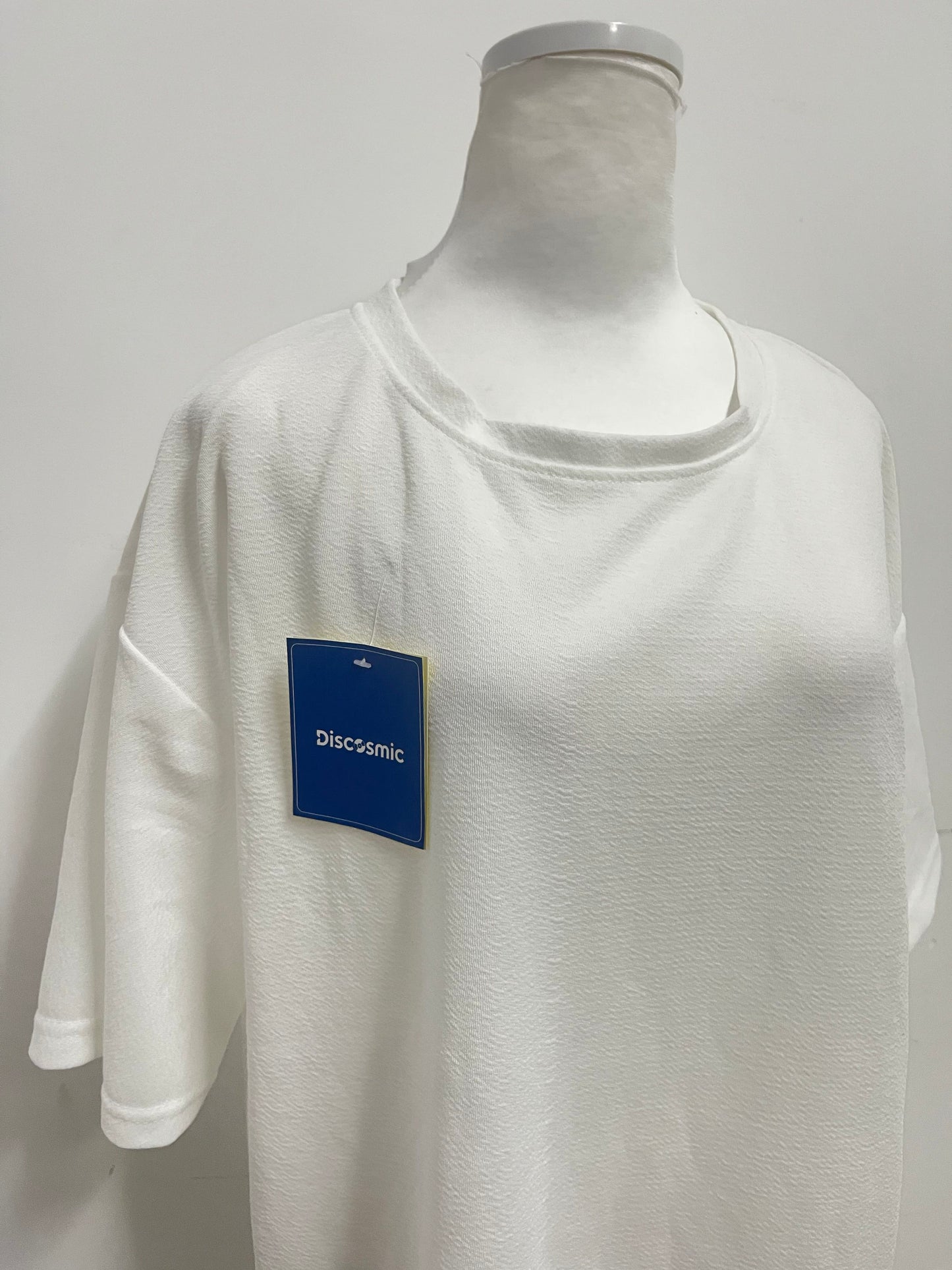 【Discosmic White T-shirt】—— Comfortable & Versatile Daily Essential