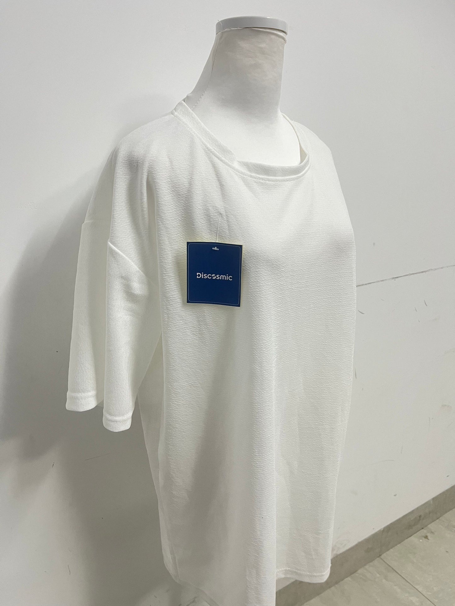 【Discosmic White T-shirt】—— Comfortable & Versatile Daily Essential
