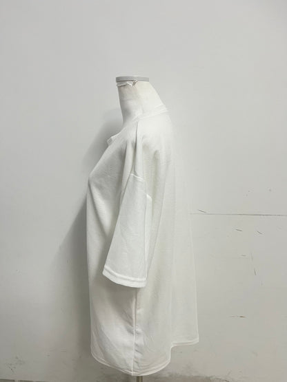 【Discosmic White T-shirt】—— Comfortable & Versatile Daily Essential