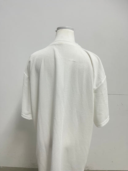 【Discosmic White T-shirt】—— Comfortable & Versatile Daily Essential