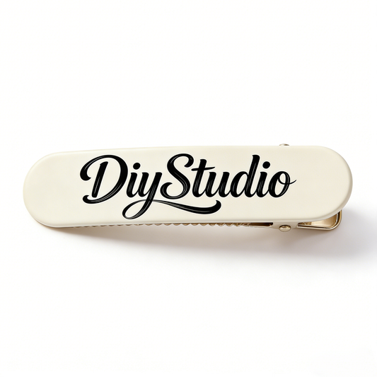 DiyStudio Cream White Jaw Clips for Hair, No Trace Side Hair Clips, Elegant Metal Hair Barrettes, Stylish Hair Accessories for Women and Girls, Perfect for Bangs and Broken Hair Styling