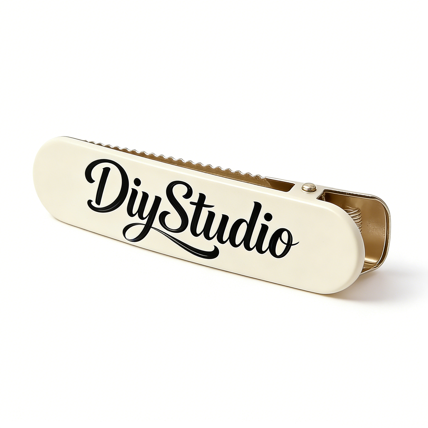 DiyStudio Cream White Jaw Clips for Hair, No Trace Side Hair Clips, Elegant Metal Hair Barrettes, Stylish Hair Accessories for Women and Girls, Perfect for Bangs and Broken Hair Styling