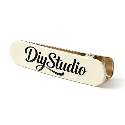 DiyStudio Cream White Jaw Clips for Hair, No Trace Side Hair Clips, Elegant Metal Hair Barrettes, Stylish Hair Accessories for Women and Girls, Perfect for Bangs and Broken Hair Styling