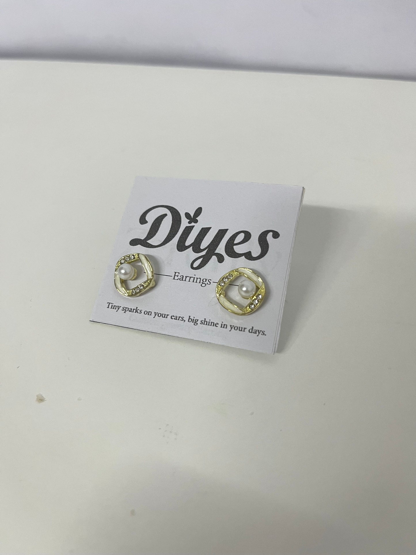 Diyes Geometric Pearl Rhinestone Earrings, Luxury Vintage Elegant Earrings, Versatile Jewelry for Daily & Office