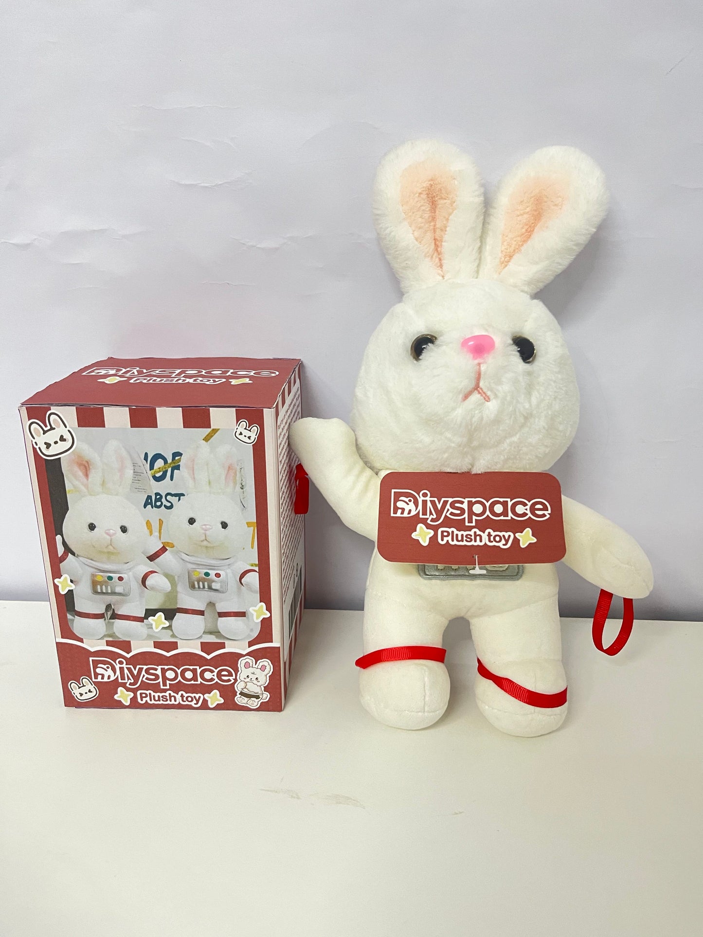 Diyspace Astronaut Rabbit Plush Toy - 25cm Stuffed Animal