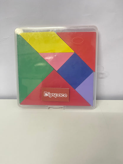 Diyspace Toy building blocks Color-Coded Tangram Set - Educational Logic Game