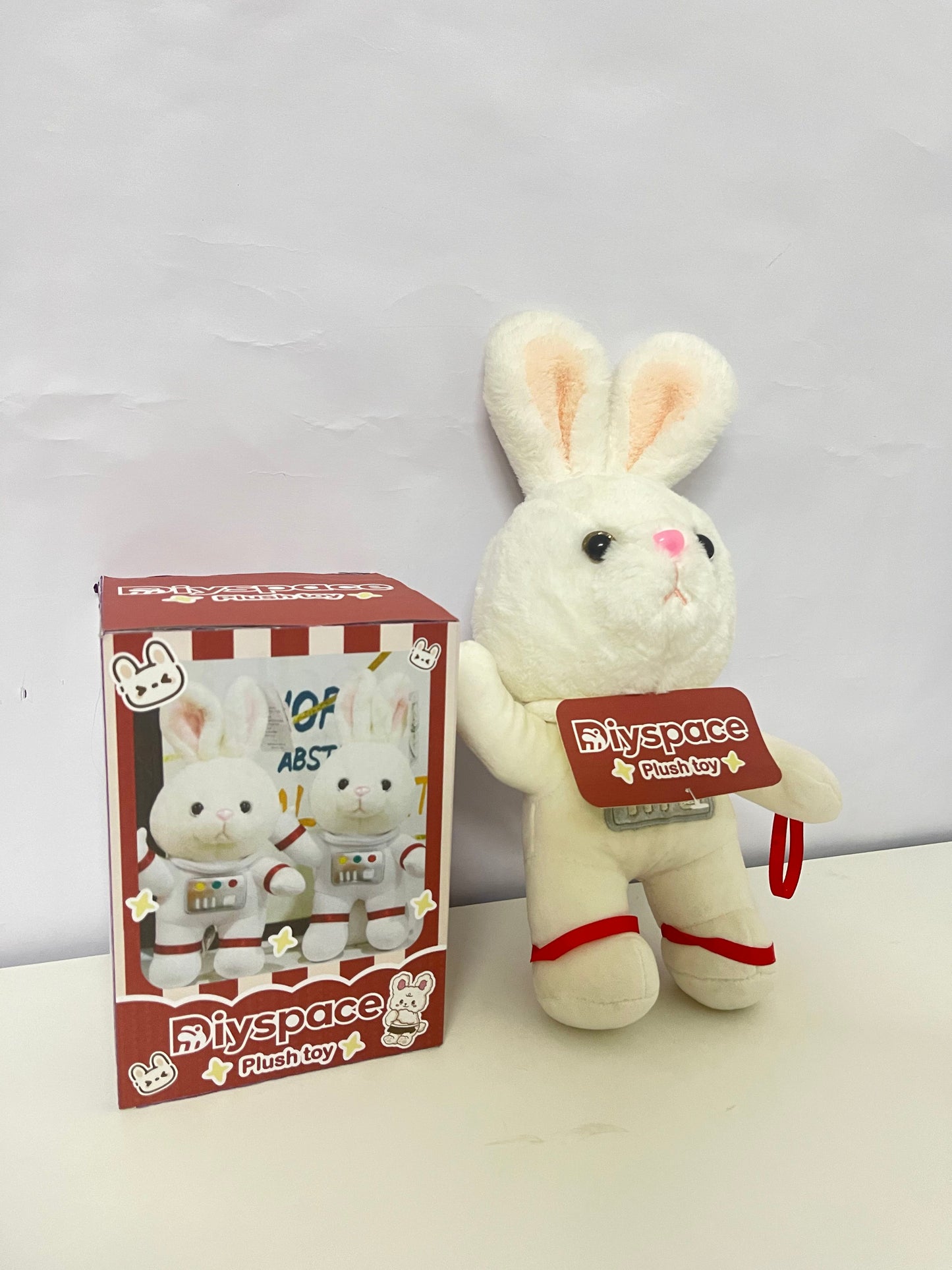 Diyspace Astronaut Rabbit Plush Toy - 25cm Stuffed Animal