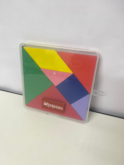 Diyspace Toy building blocks Color-Coded Tangram Set - Educational Logic Game