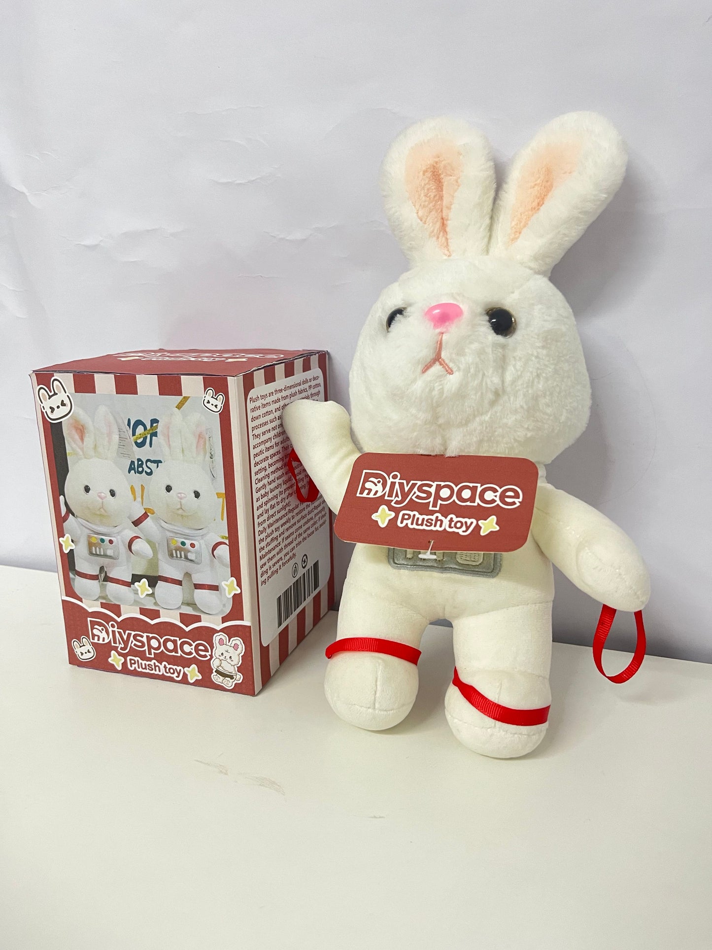 Diyspace Astronaut Rabbit Plush Toy - 25cm Stuffed Animal