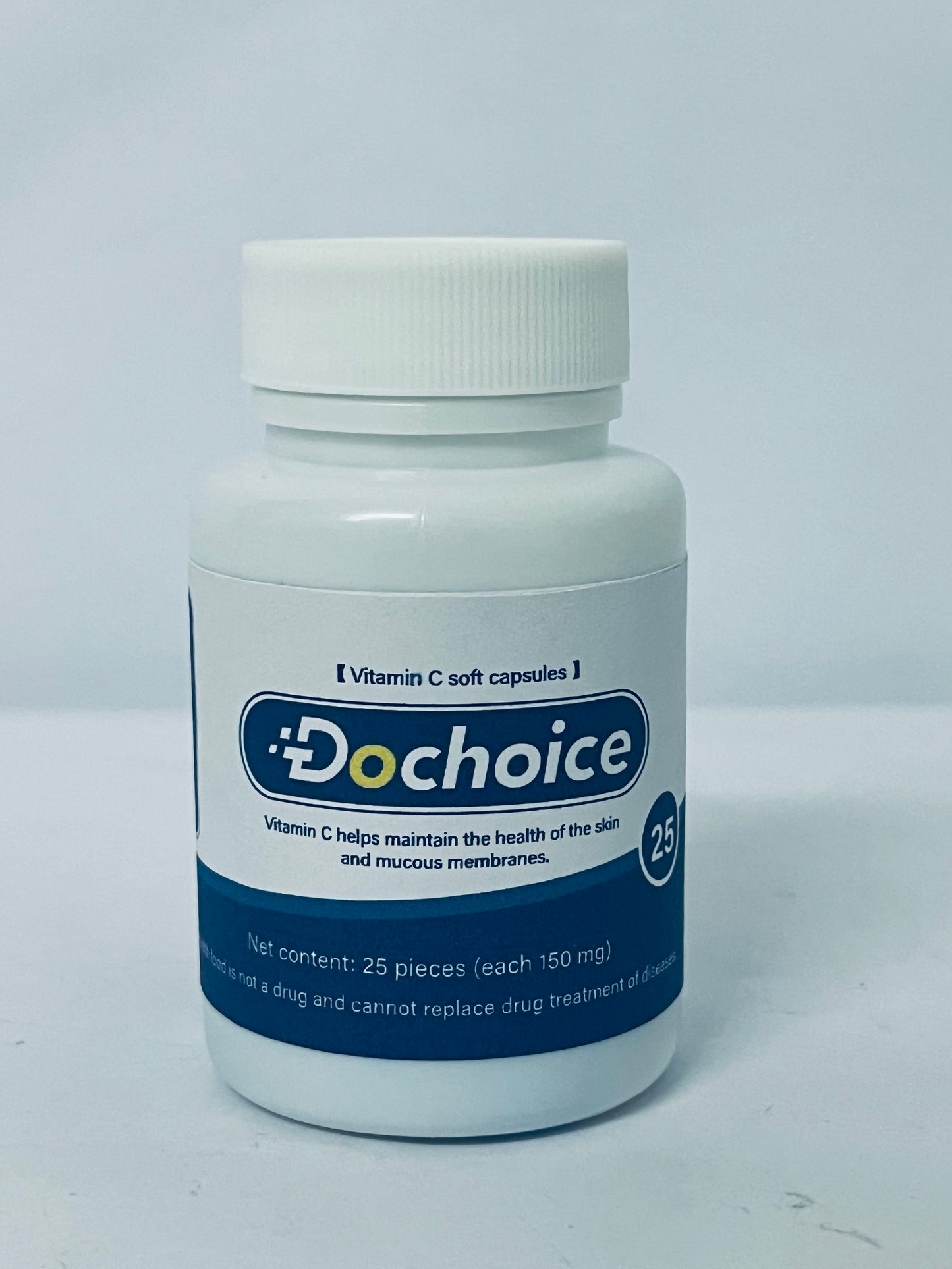 Dochoice Vitamin C Soft Capsules, 25 Count | 150mg per Capsule for Skin & Mucosa Health Support