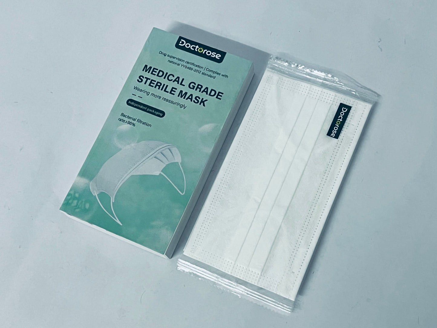 Doctorose Disposable Face Masks with Elastic Ear Loop 3 Ply Breathable, Suitable for Home, School, Office and Outdoors -10ct Box (White)