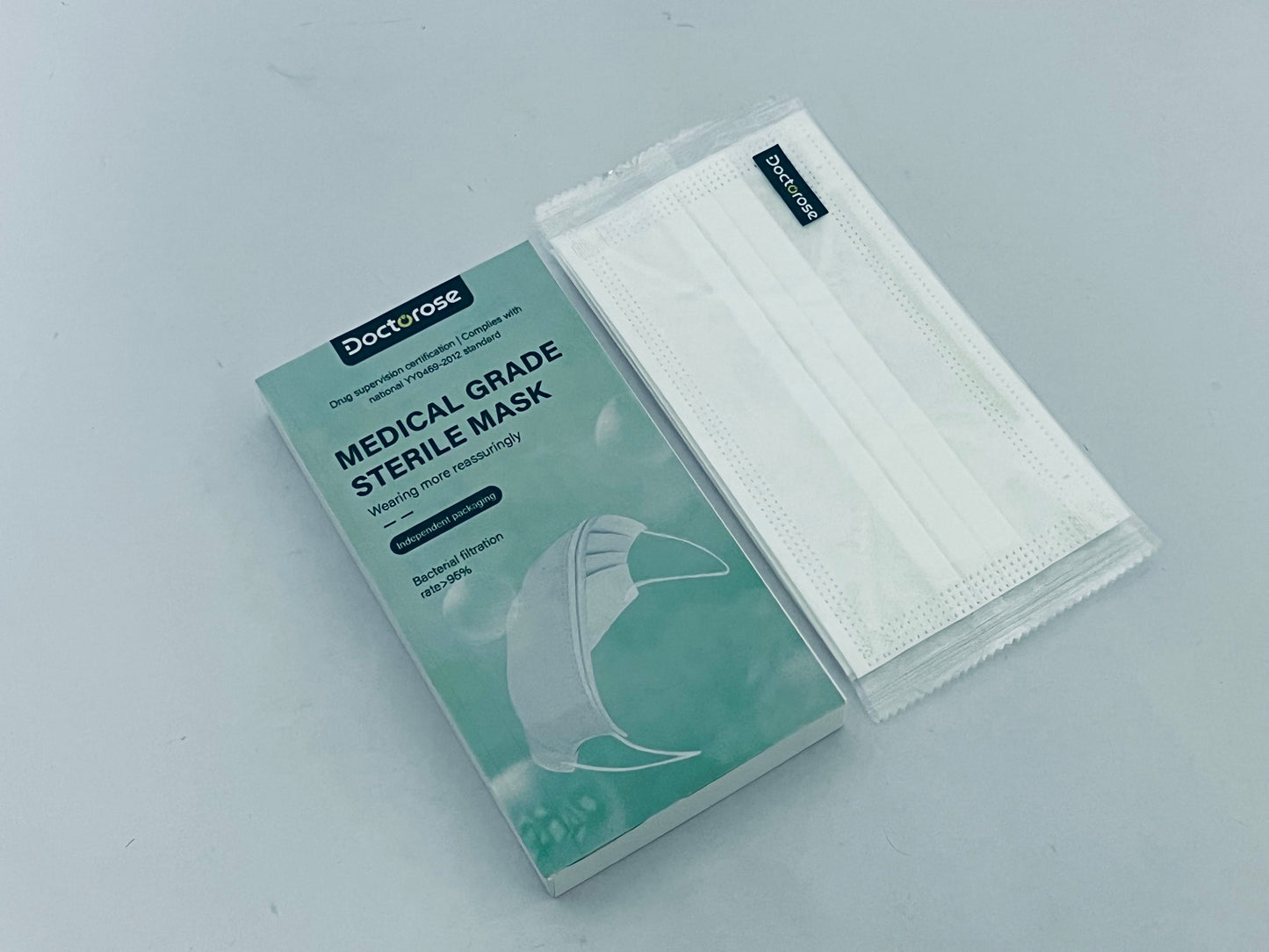 Doctorose Disposable Face Masks with Elastic Ear Loop 3 Ply Breathable, Suitable for Home, School, Office and Outdoors -10ct Box (White)