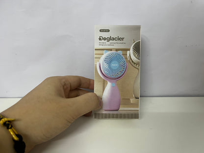 [Doglacier Electric fans]——Doglacier Cute Bear Ear Handheld Fan - Portable Rechargeable Personal Fan