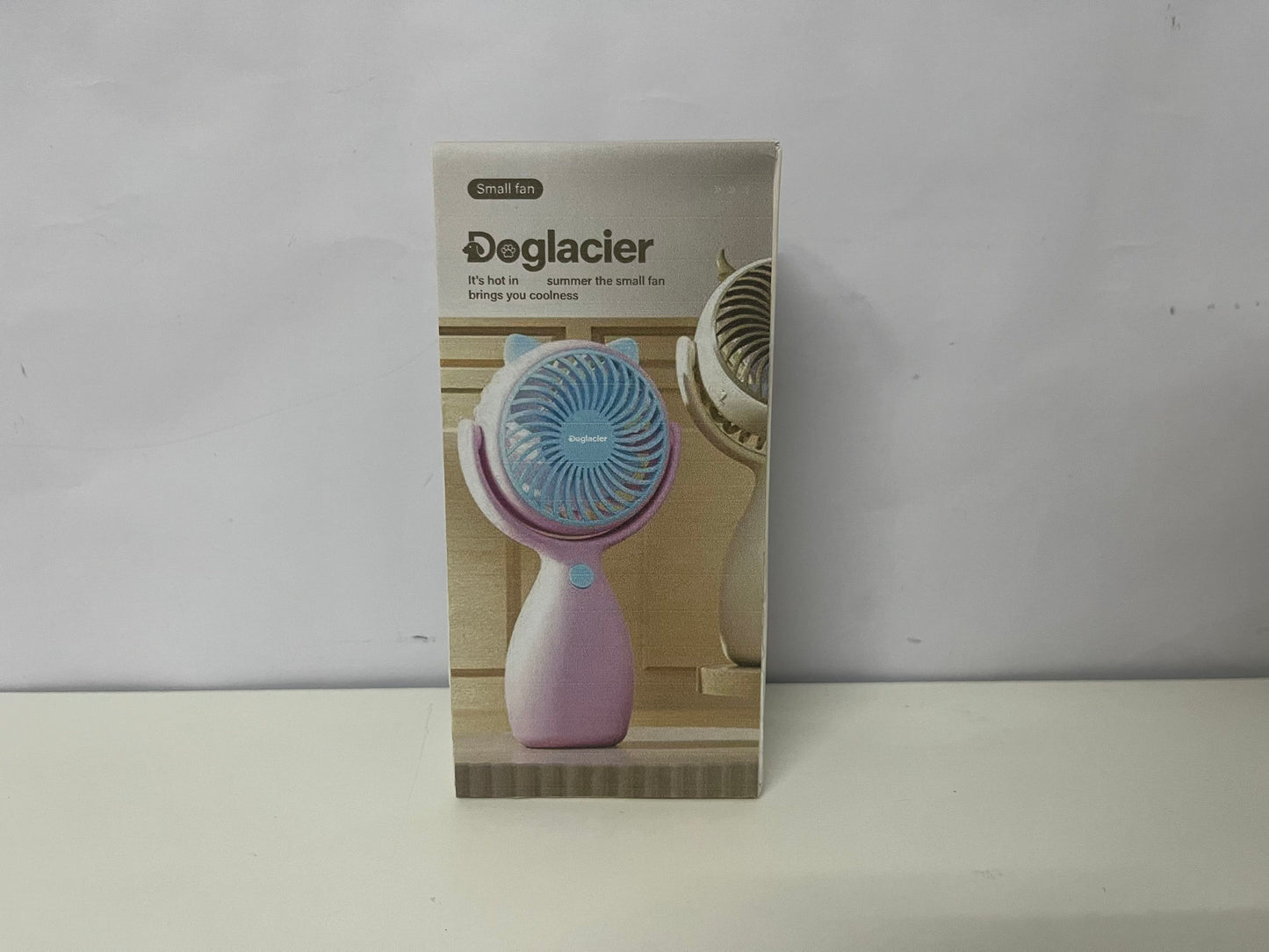 [Doglacier Electric fans]——Doglacier Cute Bear Ear Handheld Fan - Portable Rechargeable Personal Fan