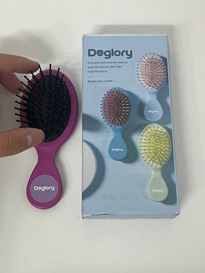 【Doglory Mini Detangling Cushion Comb】—— Gentle Care for Wet & Dry Hair