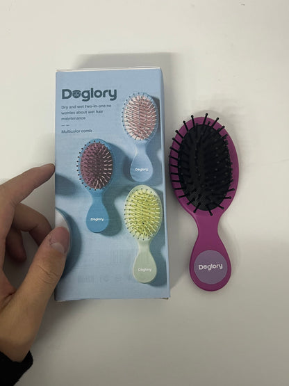 【Doglory Mini Detangling Cushion Comb】—— Gentle Care for Wet & Dry Hair
