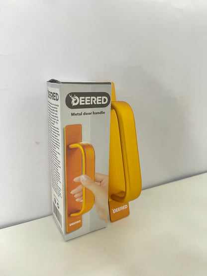 DEERED Metal Recessed Door Handle Gold Style Minimalist Texture A Practical Decorative Pull for Doors/Cabinets