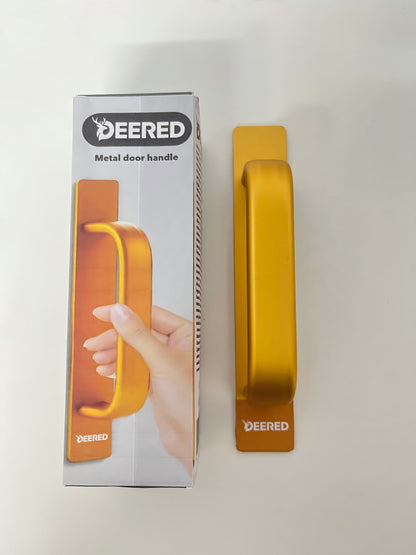 DEERED Metal Recessed Door Handle Gold Style Minimalist Texture A Practical Decorative Pull for Doors/Cabinets