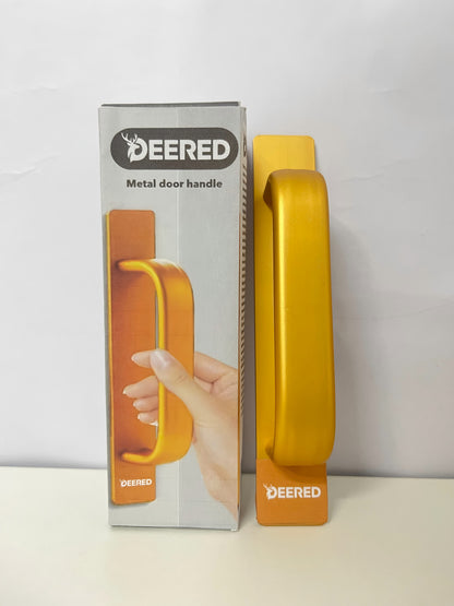 DEERED Metal Recessed Door Handle Gold Style Minimalist Texture A Practical Decorative Pull for Doors/Cabinets