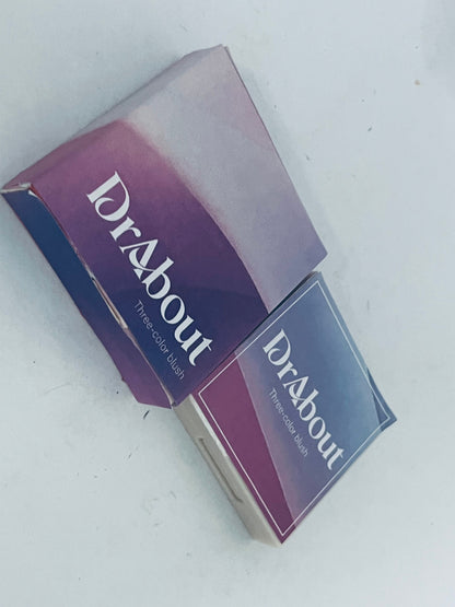 DrAbout Blushers Blending NUDY BROWN COLORS Cheek Candy Berry 3 lendable Shades in Lightweight Smooth Powder Vegan Blush