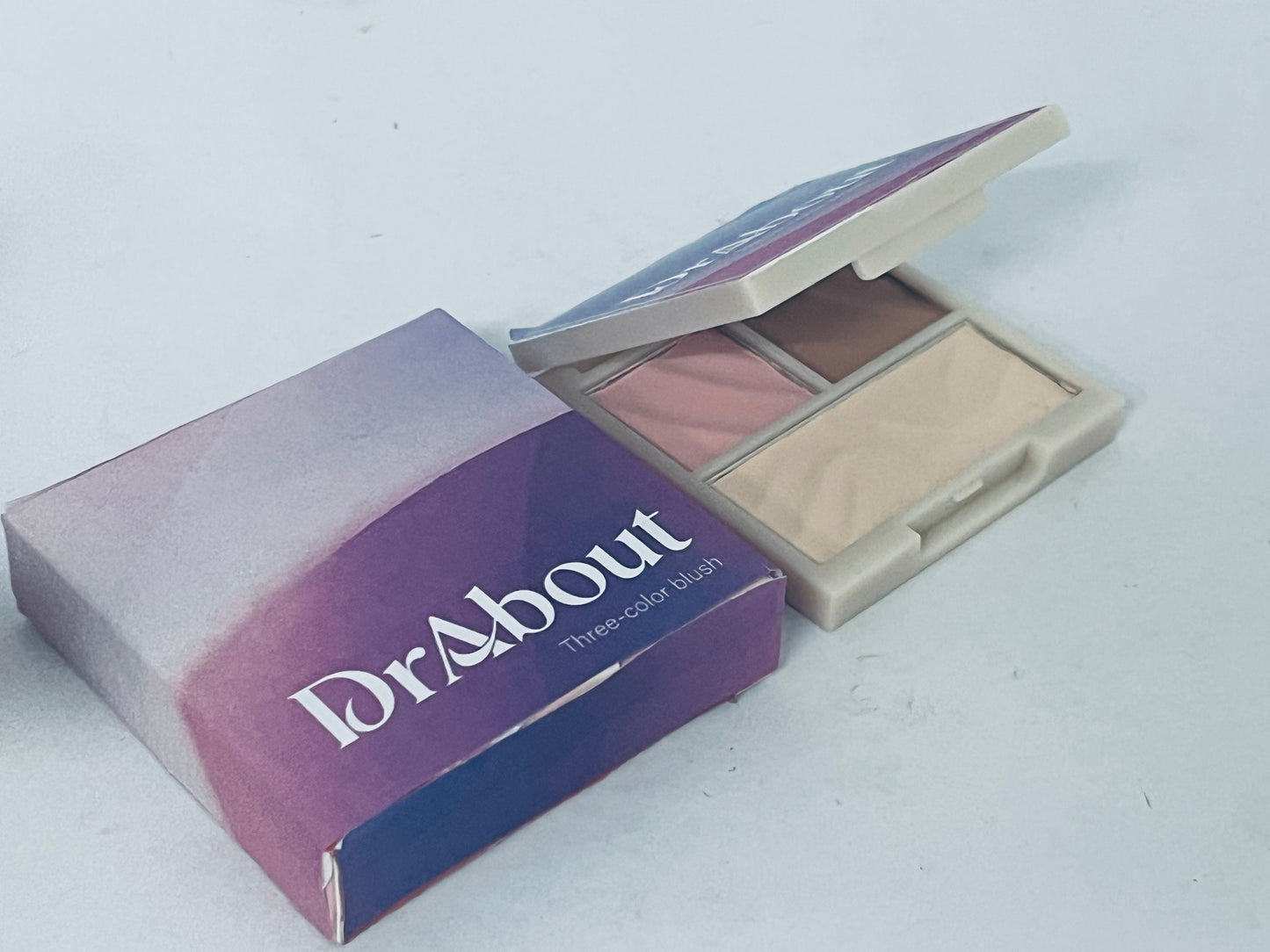 DrAbout Blushers Blending NUDY BROWN COLORS Cheek Candy Berry 3 lendable Shades in Lightweight Smooth Powder Vegan Blush