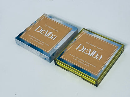 DrAlba 9-Color Eyeshadow Palette, Summer Vibe Earth Tone, Matte/Shimmer/Glitter Textures, Versatile for Daily & Dating Looks
