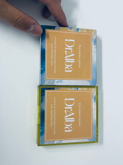 DrAlba 9-Color Eyeshadow Palette, Summer Vibe Earth Tone, Matte/Shimmer/Glitter Textures, Versatile for Daily & Dating Looks