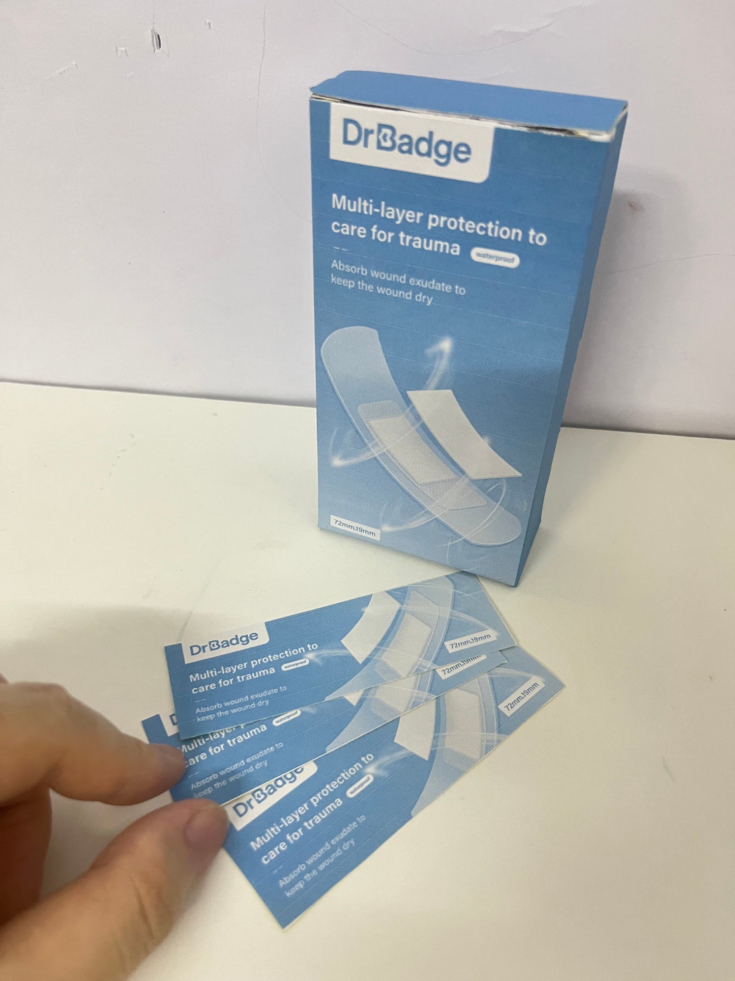 DrBadge Multi-Layer Protective Waterproof Bandages An Efficient & Reliable Item for Wound Care