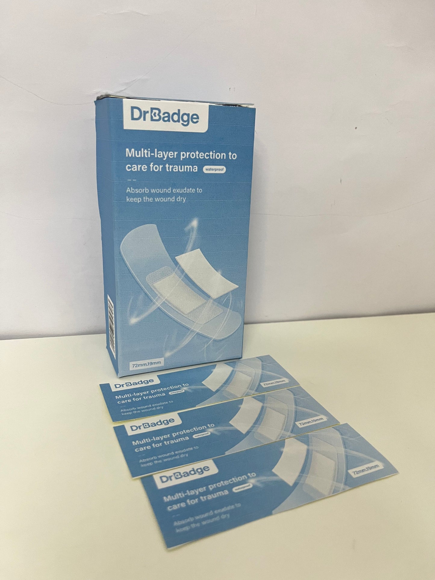 DrBadge Multi-Layer Protective Waterproof Bandages An Efficient & Reliable Item for Wound Care