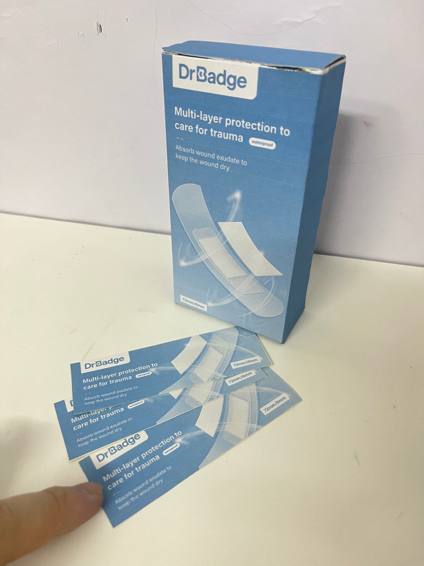 DrBadge Multi-Layer Protective Waterproof Bandages An Efficient & Reliable Item for Wound Care