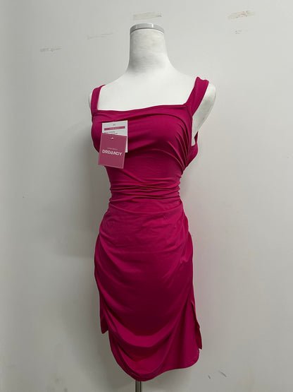 DRDANDY Women Sexy Dress Sleeveless Bodycon Mini Tank Going Out Dress for Club Party Date Night
